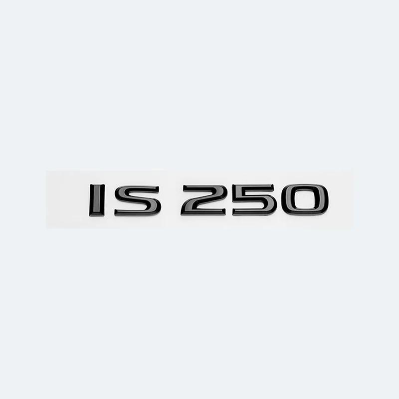 3D Chroom Glanzend Zwart ABS Letters IS200 IS250 IS300 IS350 IS300h IS200t HYBRID Embleem Voor Lexus Auto Kofferbak Logo Badge Sticker