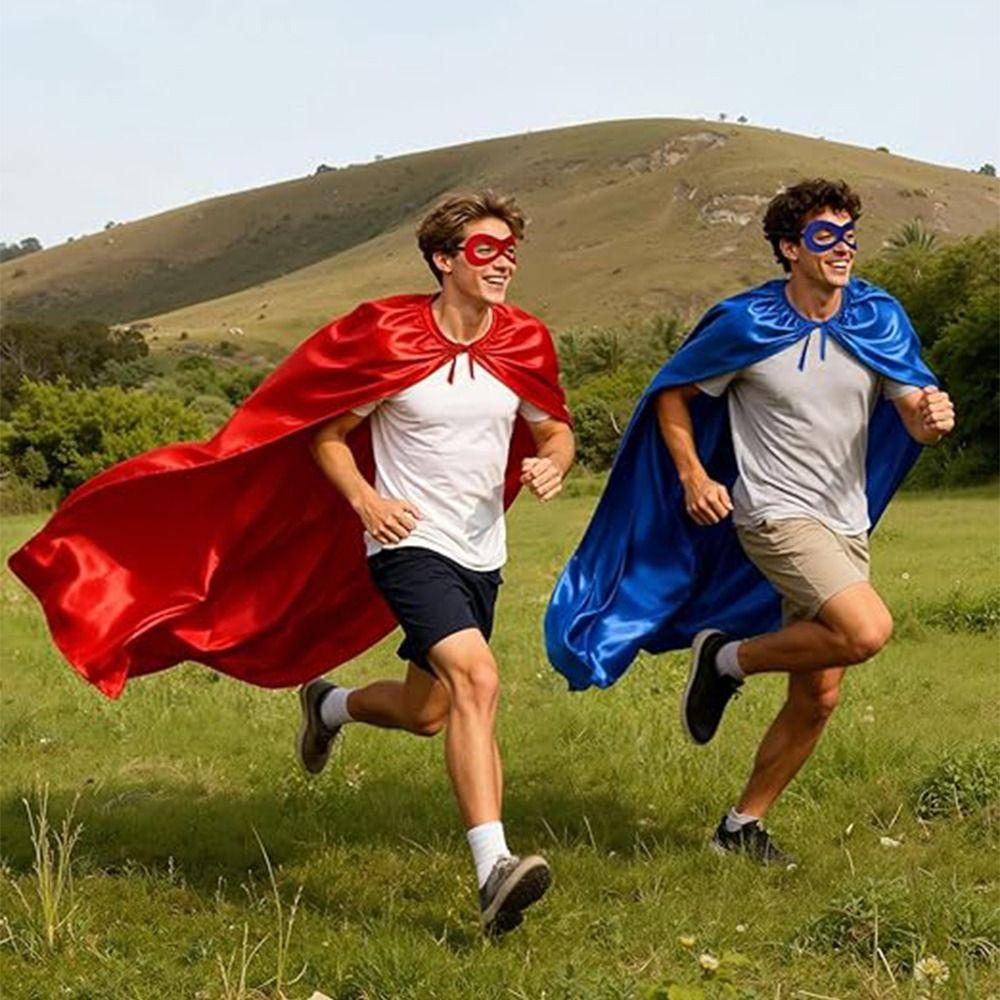 2Pcs/Set Cosplay Costume Halloween Superhero Cloak Halloween Cloak Costume Set  Stage Performance