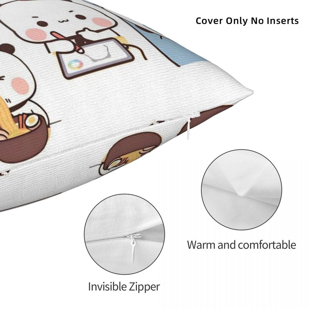 Bubu Dudu Cute Cartoon Bear Character Pillow Cover Kawaii Panda Cushion Cover Soft Pillow Case Pillowcases For Sofa Bedroom