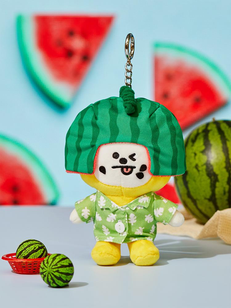 LINE FRIENDS BT21 CHIMMY Summer Rain Plush Doll Keyring