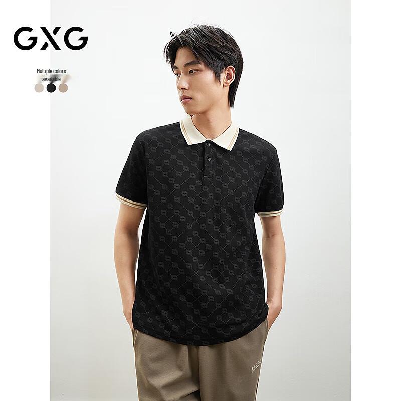 GXG Men's Cool-Feel Printed Polo Shirt