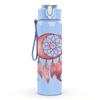 1PC Boho Feather Dreamcatcher 750ml Color Plastic Sports Water Bottle Leakproof Flip Straw Lid Suitable for Sports Office Home Use