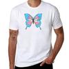 Trans Pride Butterfly Tshirt Casual Simple Design Short Sleeve Shirt