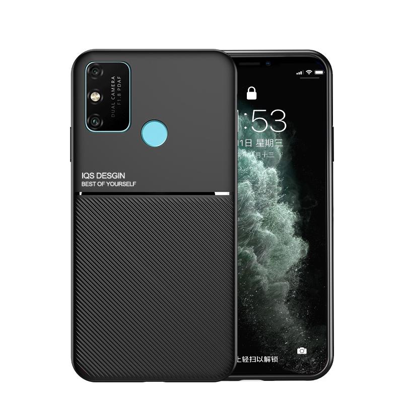 For Samsung Galaxy A01 Core Case Leather Car Magnetic Holder Phone Case For Samsung A02 A02S A03S Soft PU Silicone Back Cover