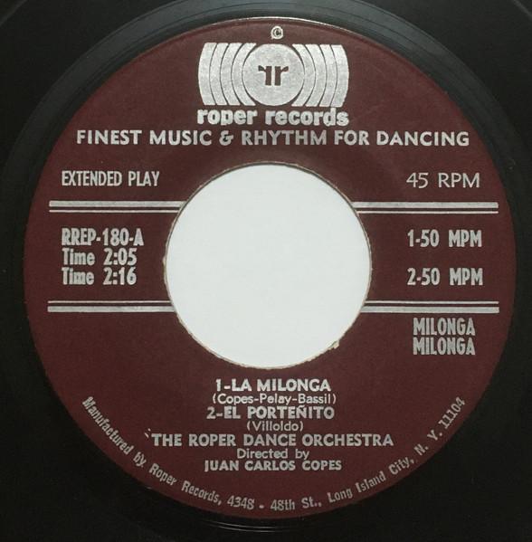 

7inch Record ROPER DANCE ORCHESTRA - La Milonga RREP180 Roper Records - US Latin Used