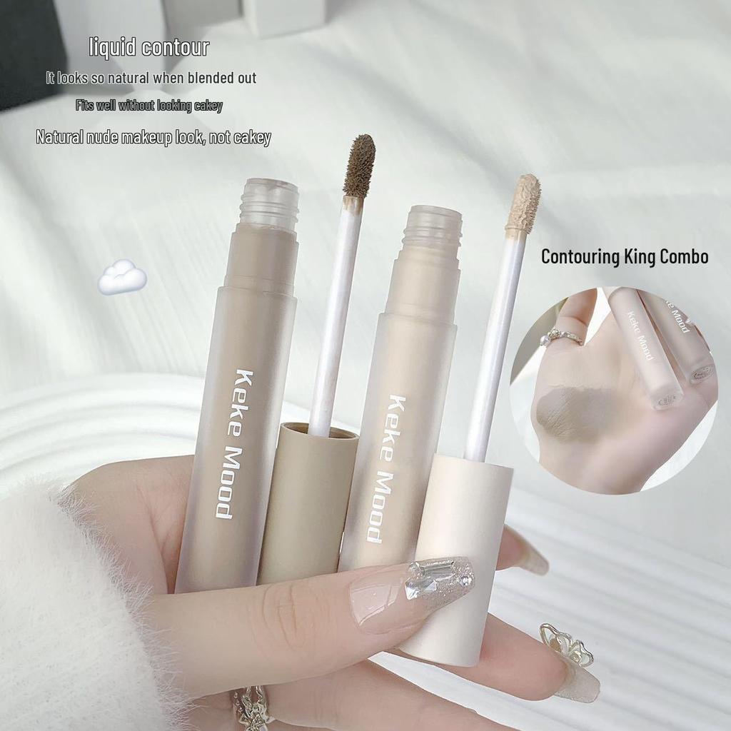 Kekemood Waterproof 3D Contouring Stick: Flawless Liquid Highlighter for Natural Brightening