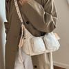 Yogodlns Simple Retro Shoulder Bags for Women Outdoor Travel Ladies Multi-Pocket Crossbody Bag Solid Color Girl Hobos Tote Handbag