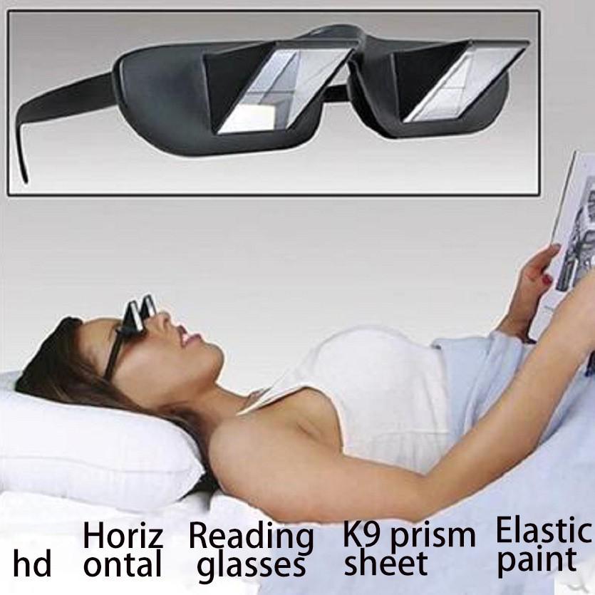 Ultra HD Lazy Reader Glasses - Available in Large, Medium, and Small for Myopia. Comfortable Horizontal Wear for Happy Reading.