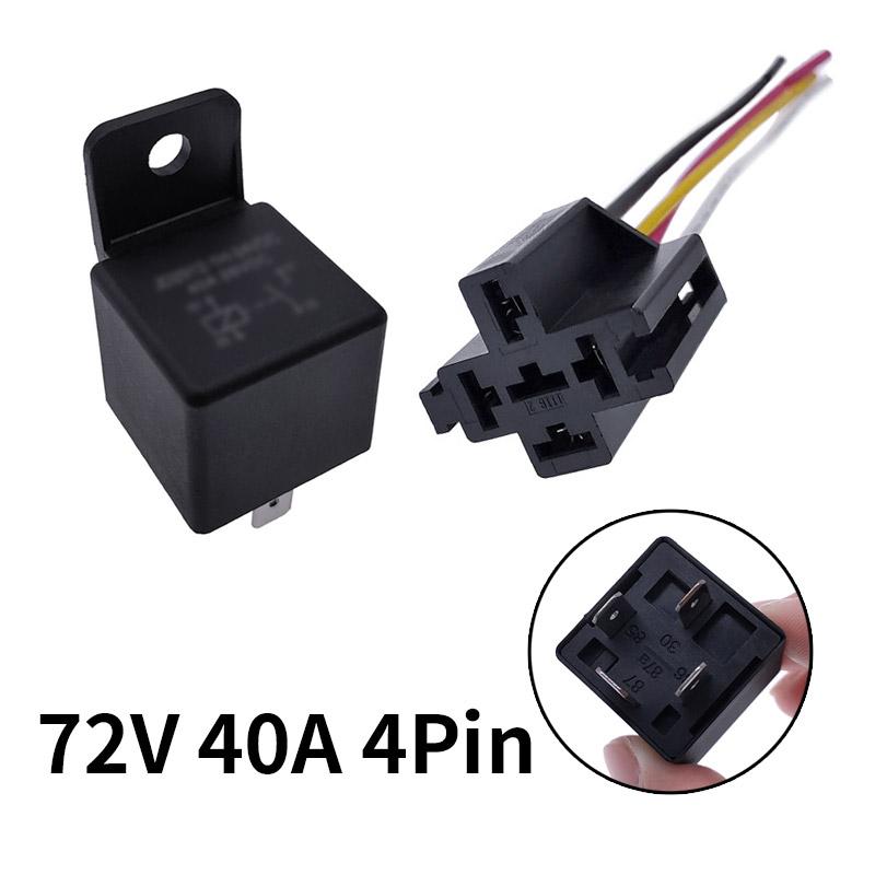 40A Auto Car Relay JD2912 4 Pin 5 Pin DC 12V 24V 36V 48V with Mounting Hole Coil Power 1.8W Automobile Control Device with Line Relays 5