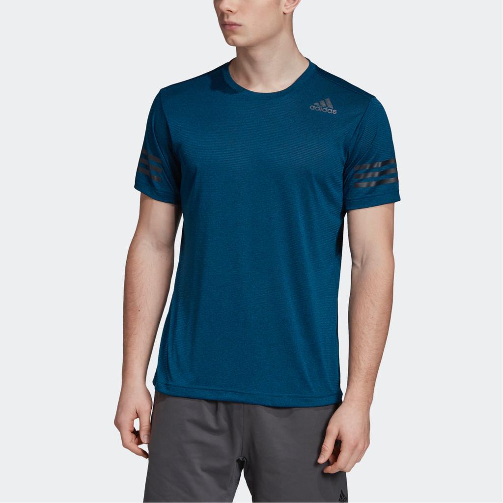 Adidas Mens Training Series Round Neck Breathable Sports Short Sleeve T-Shirt Men Tops Navy-Blue DY9591