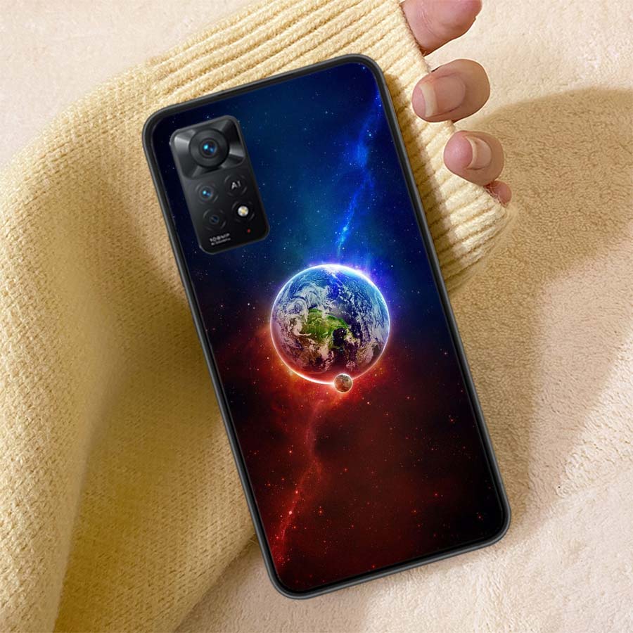 The Galaxy Phone Case For Redmi 13C 14C Note 14 13 Pro Plus 5G Clear Capa 12 12C 10A 10C 10 9A 9C 9T 9 8 Pro Cover TPU Shell Coq