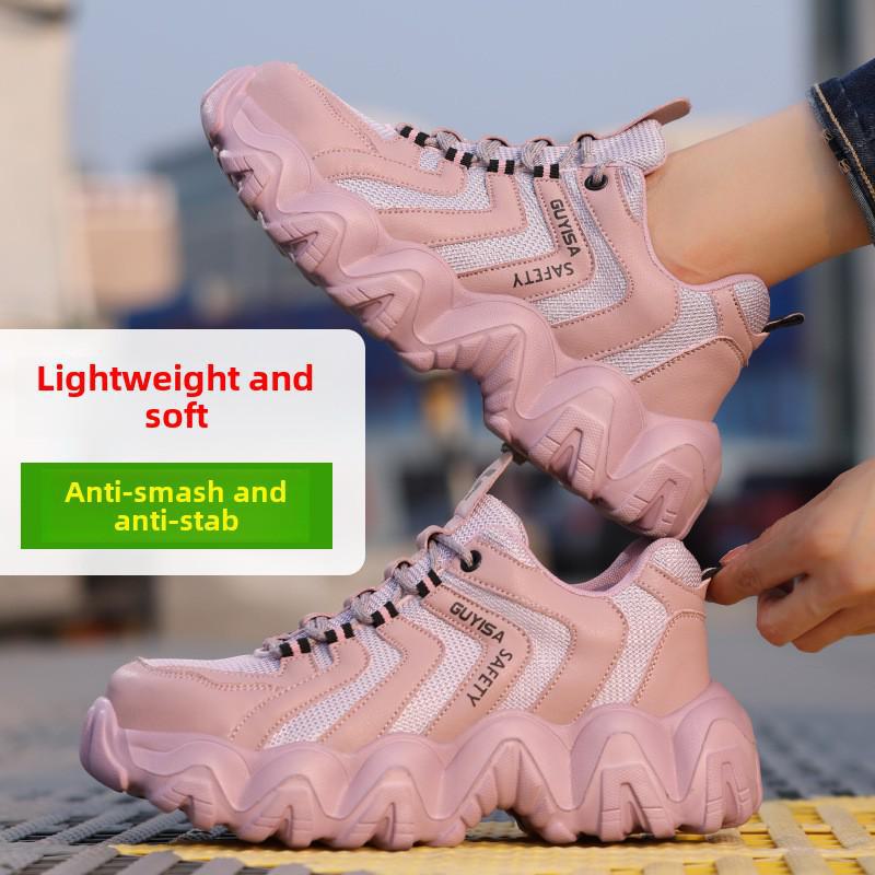 Women's Safety Shoes: Lightweight, Comfortable Steel Toe Caps, Anti-Smash & Anti-Puncture, Suitable for All Seasons