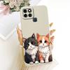 For Infinix Smart 6 X6511 X6511B X6511E Cute Cat Flower Cartoon Phone Case For Infinix Smart6 Shockproof Soft Silicone Bumpers