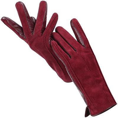 Good Quality Women's Leather Gloves Color Winter Genuine Suede 50% Genuine Leather 50% Women's Gloves