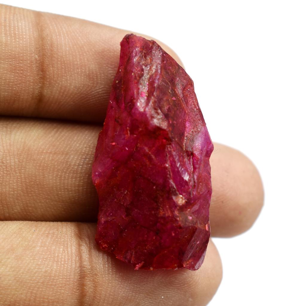 Natural Ruby Red Rough 60.55 Carat Uncut Huge Size Loose Gemstone CERTIFIED VA-358