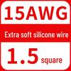 High-Temp Resistant Silicone Wire for Lithium Battery, Tinned Copper, Various AWG Sizes