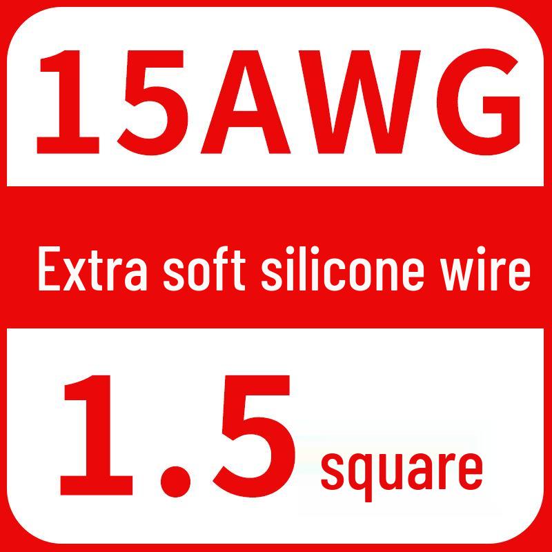 High-Temp Resistant Silicone Wire for Lithium Battery, Tinned Copper, Various AWG Sizes