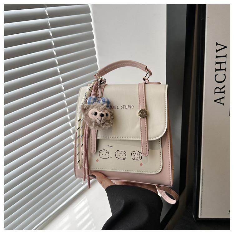 Pu Material School Style Backpack With Durable Stitching For Daily Use