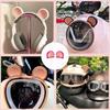 Motorbike Helmet Decoration Cute Bear Ear Attachments Lightweight Plastic Accessory No Tools Installation Required 2pcs