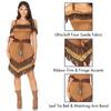 LEG AVENUE Native Princess Fringed Dress Belt Armband Headset XL Brown 85398
