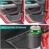4PCS Front And Rear Door Storage Pockets For Jeep Wrangler JK Accessories 2011-2018 For Jeep JK Accessories 2/4 Door For Jeep Wrangler Accessories