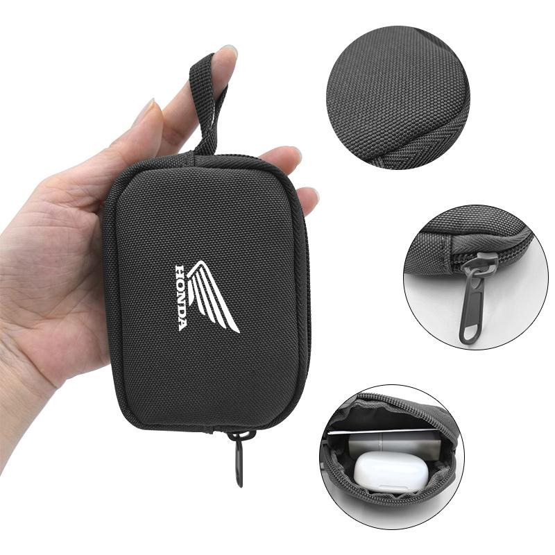 Car Key Driver's License Earphone USB Zipper Storage Bag Waterproof Organizer For Honda CB400 CB650 FCBF CBR25ORR SH3O0 NC75O LV4