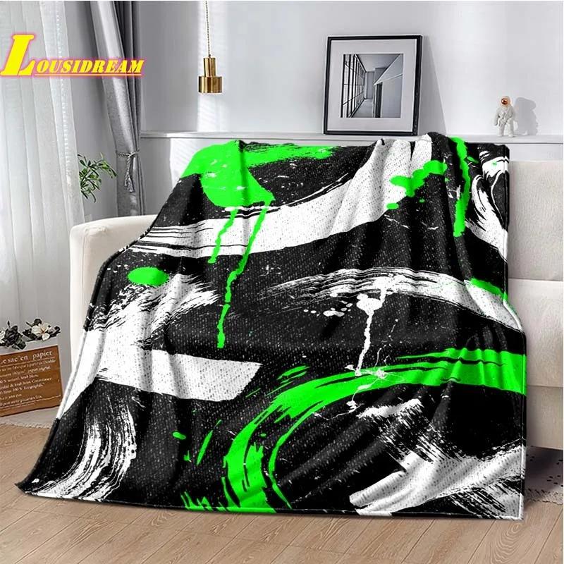 XBOX Printed Throw Blanket with Game Controller Logo  Soft  Comfortable for Bed Sofa Kids Room Decor Perfect Birthday Gift