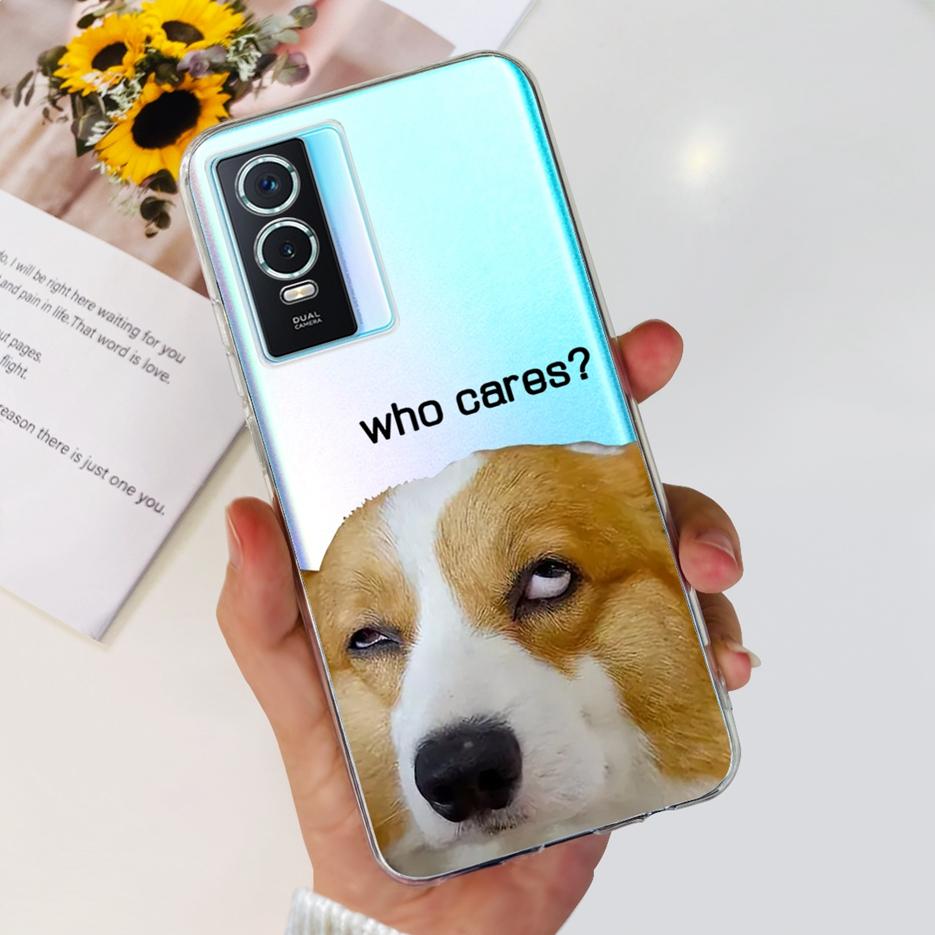 For Vivo Y76s Case Vivo Y76 5G Stylish Painted Cover Clear Silicone Phone Case For Vivo Y74s Y 76 s VivoY76 5G Soft Fundas Coque