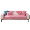 Winter Rose Sofa Towel  Thick Warm  Mat New Modern Minimalist Anti Slip Plush Seat Cushion Set Backrest Cover Cloth