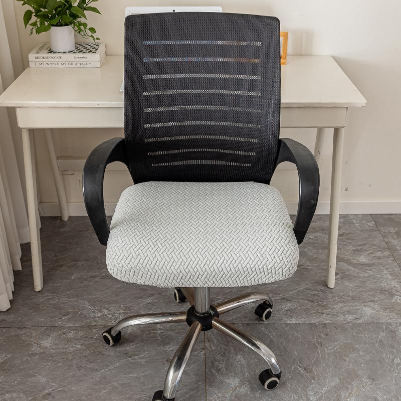 

Подушка-чохол для офісного крісла, чохол для комп ютерного крісла, універсальний, потовщений, еластичний, лінивий, цілісний чохол для крісла 45-52cm) світло-сірого кольору