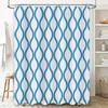 Blue White Wave Shower Curtain Bath Decor Waterproof Fabric For Home Decoration Bathroom Hanging Accessories 72''X84'' 183Cm X 2