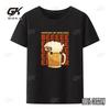 Das Bier Grafik Gedruckt Lustiges T-Shirt für Männer Kleidung Bequem Atmungsaktiv T-Shirts Camisetas Camisa Locker Neuheit Cool
