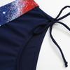 Women Flag Print Bikini Set Red Blue White Star Stripe 2 Piece Swimsuit