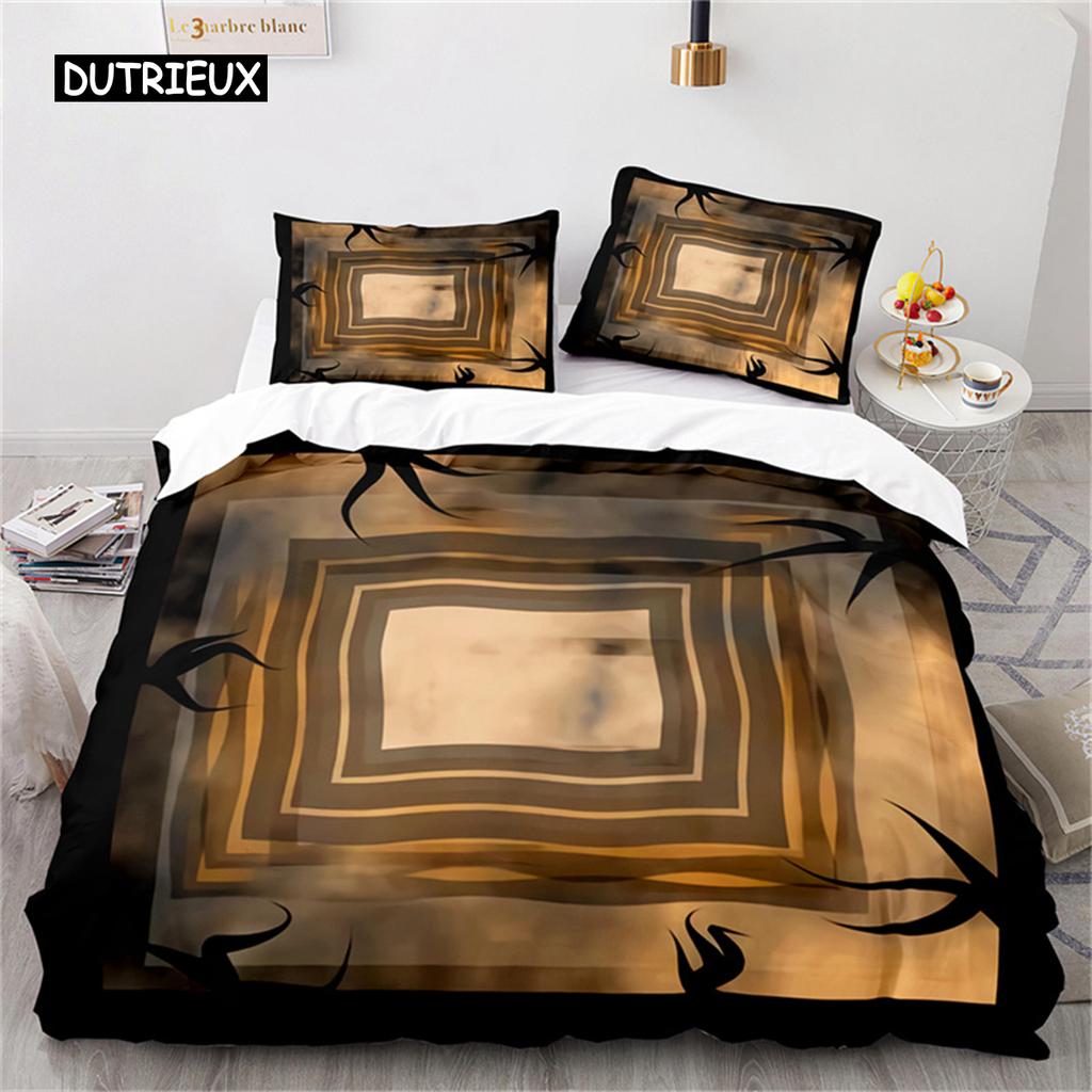 Duvet Cover Halloween Bedding Set Pumpkin Polyester Cartoon Horror Festival Bat Comforter Cover Twin for Kid Adult Gift Bedroom