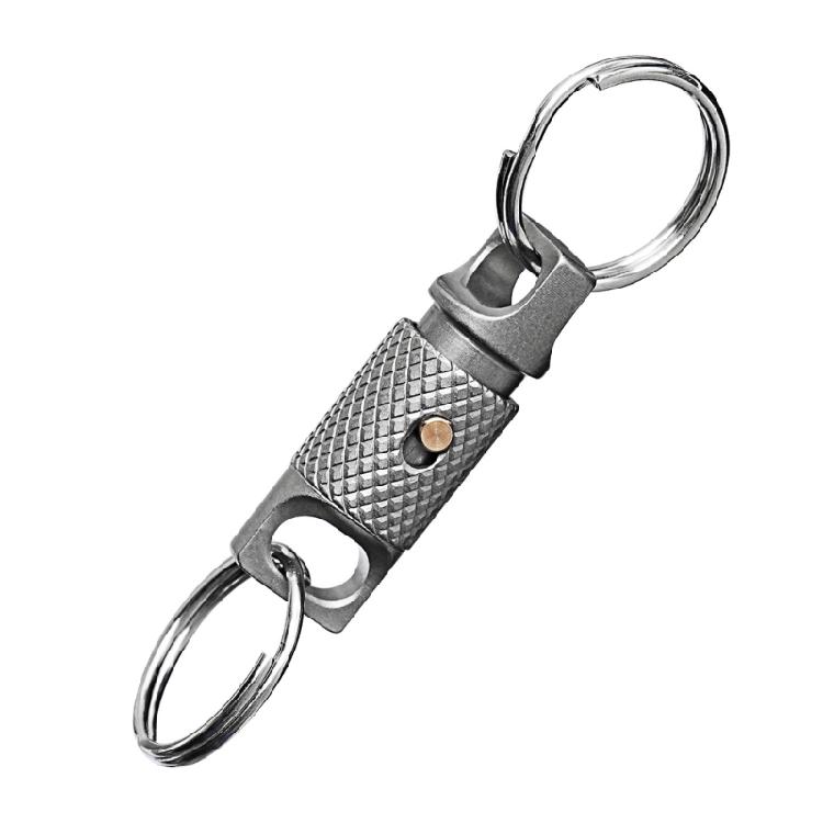 

Titaniums Alloy Keychain Miniature Rotating Buckles Connector Multifunctional Keyrings Tool Quick Release 1