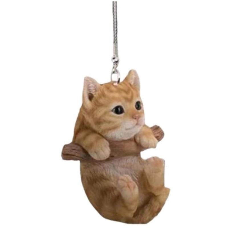 Cute Cat Design Car Hanging Decoration For Home Office And Car Rearview Mirror