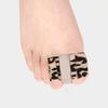 2Pcs Breathable Toe Spacers Flexible Bunion Relief Pads Double-ring Toe Separators Comfortable Toe Splints for Day Night Wear