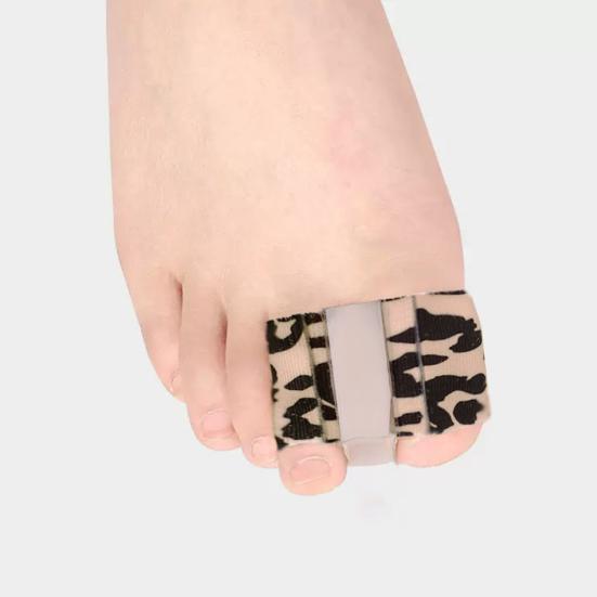 2Pcs Breathable Toe Spacers Flexible Bunion Relief Pads Double-ring Toe Separators Comfortable Toe Splints for Day Night Wear