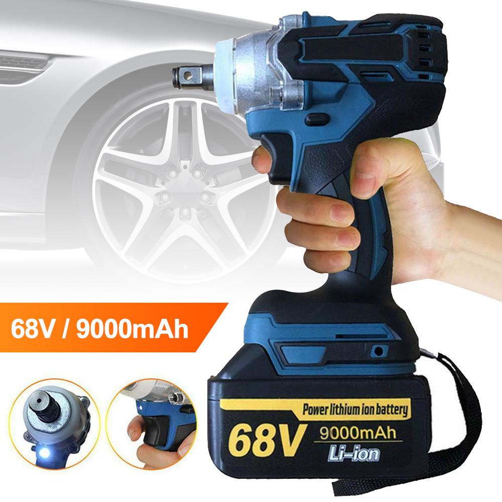 Buy 68V Rechargeable 360Nm Impact Wrench Brushless Motor Cordless Drill