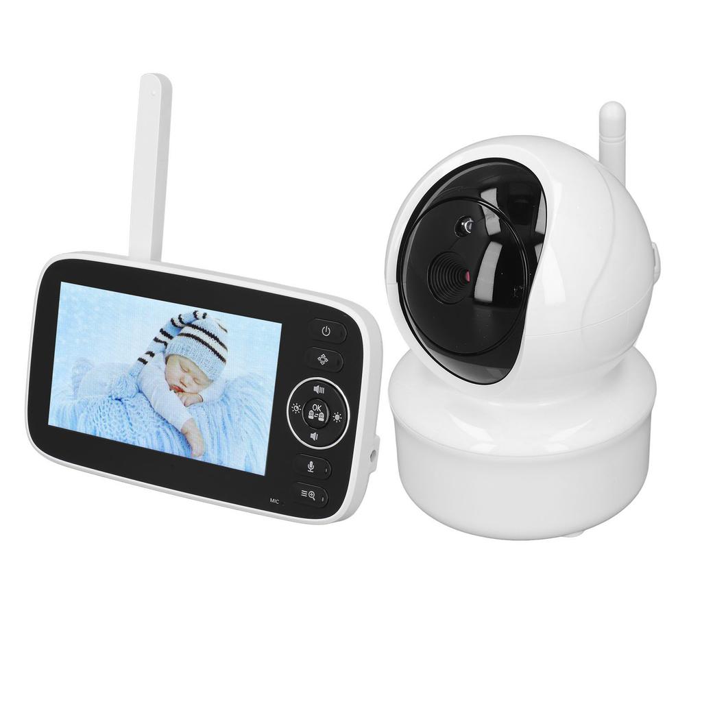 4.3in Baby Monitor Clear Image Wifi Connection Night Vision Function Real Time Audio Automatic Baby