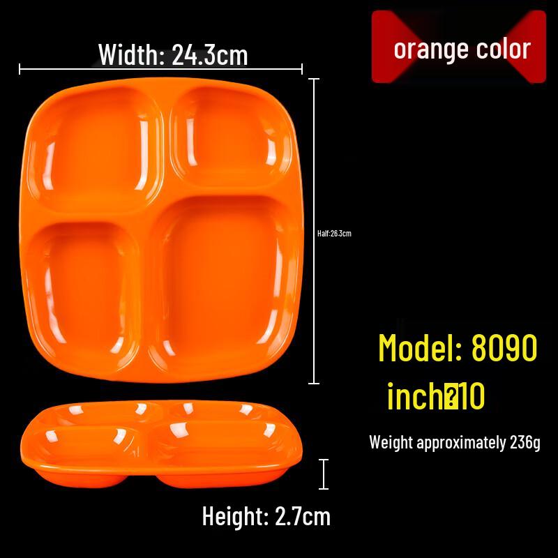 Melamine Divided Compartment Meal Tray