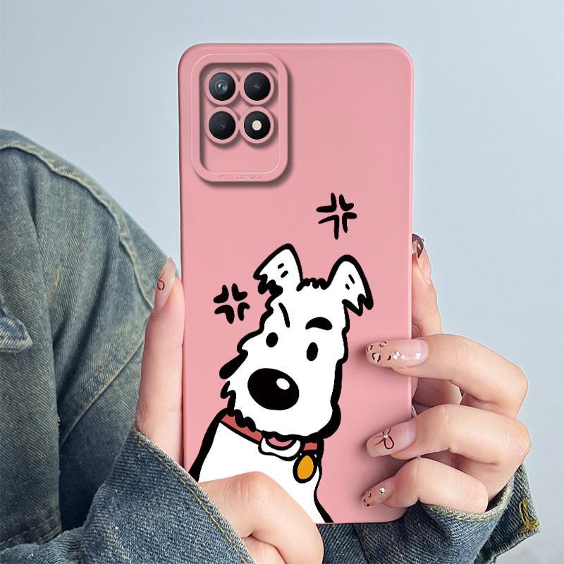 For OPPO Realme 8i 4G Phone Case RMX3151 RMX3286 Soft Silicone Capa for realme Narzo 50 Lovely panda Cartoon Flower Funda Cover