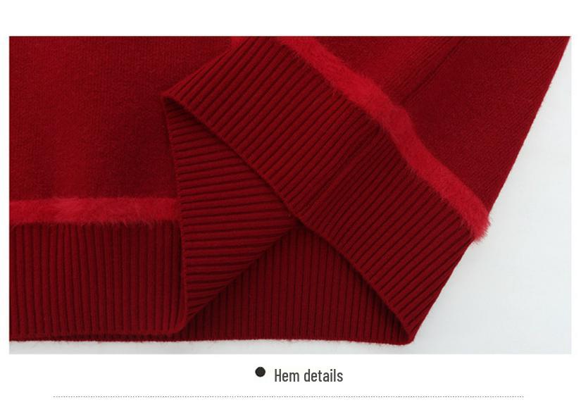 2025 Winter Velvet Sweater: Warm, Stylish Base Layer for Middle-aged & Elderly Women