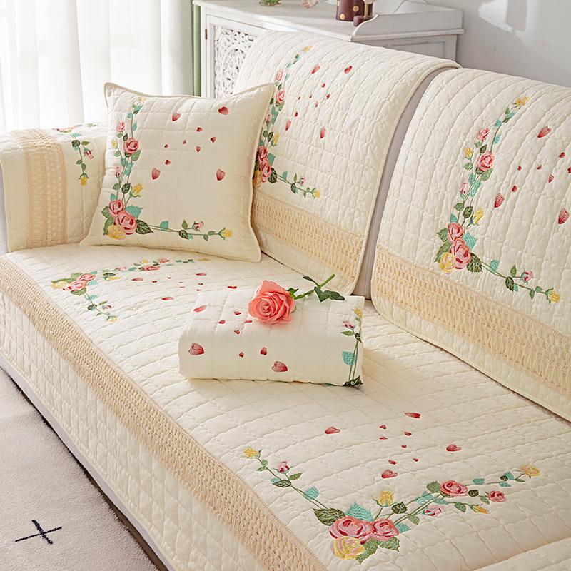Pernă de bumbac pentru canapea chinezească, universală pentru toate anotimpurile, antiderapantă, de înaltă calitate, pentru canapea din lemn masiv, simplă, modernă, husă din pânză, husă