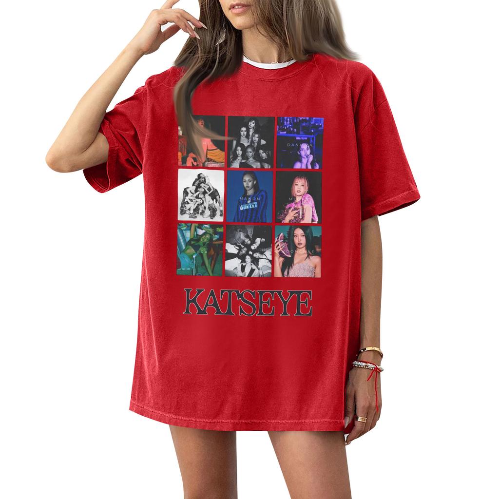 Women's Round Neck Printed Short-sleeved T-shirt Top