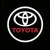 2Pcs Car Lamp Door Shadow Light Laser Welcome Lamp Decoration Accessories For Toyota Hilux Corolla RAV4 Highlander / Valve Cap