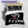 3-teiliges Linkin Park1 Design Bettwäsche-Set - HD-bedruckte Bettwäsche mit 1 Bettbezug und 2 Kissenbezügen - Perfekt für die Dekoration von Zuhause und Studentenwohnheim