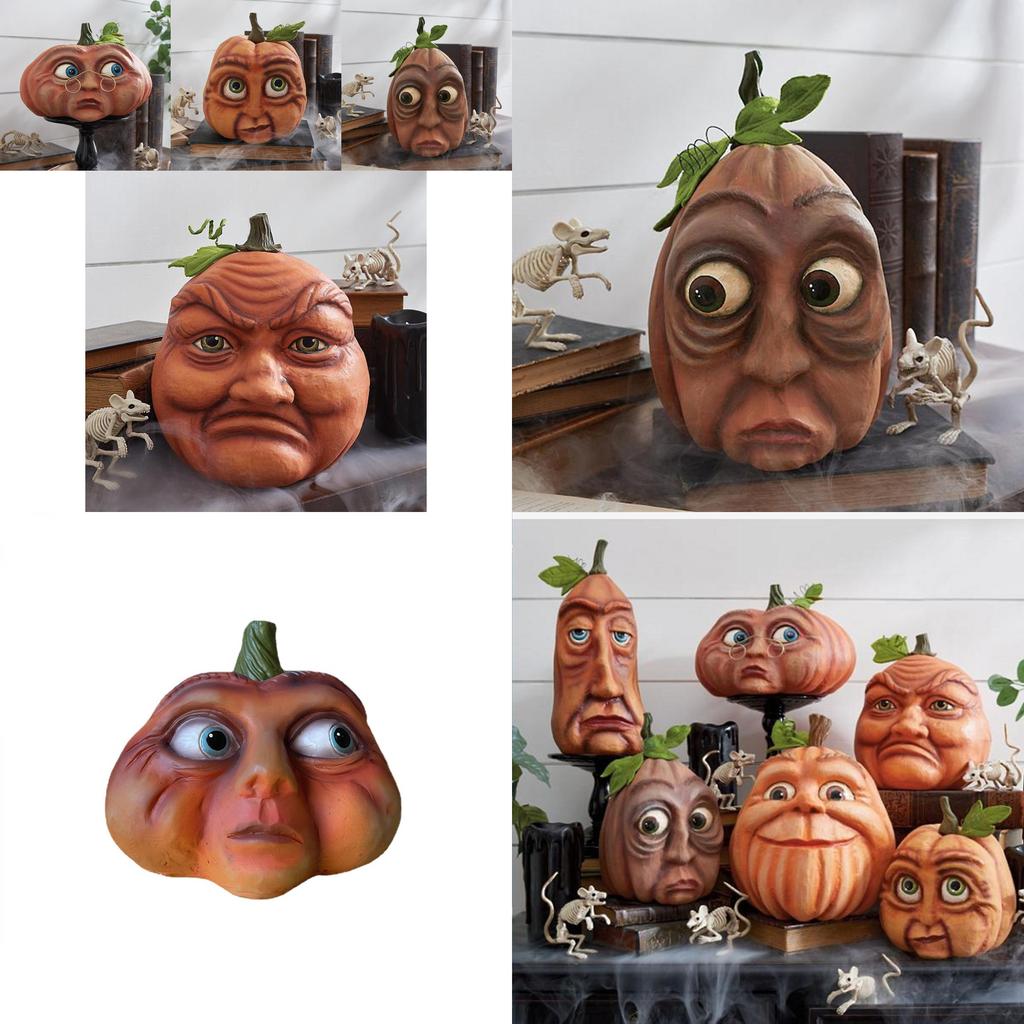 Colorful American Style Resin Pumpkin Lanterns For Festive Halloween Decoration