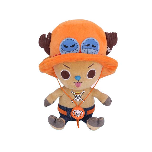 Genuine One Piece Luffy, Chopper, and Zoro Anime Plush Dolls - Merchandise Toy Dolls