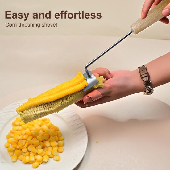 Maiskreller Rustfritt Stål Maisthresker for Kolbemais Ergonomisk Håndtak Raskt Verktøy for Fjerning av Maiskorn for Kjøkken Grill